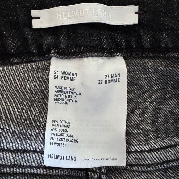 Helmut Lang Masc Lo Drainpipe Low Rise Skinny Jeans W24 \ M27 - Picture 10 of 11